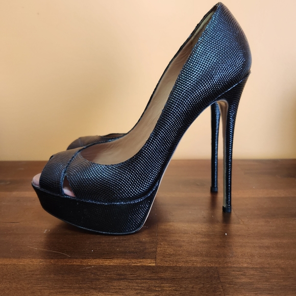VALENTINO GARAVANI Platform Heels,  Black Size 38 - Picture 2 of 7